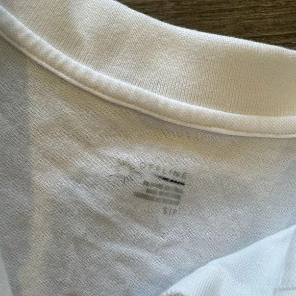 SOLD✨AERIE offline cropped polo top 🤍 - Picture 10 of 12